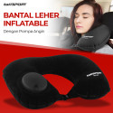 Bantal Leher Angin tiup Travel Inflatable Neck Pillow U-Shaped PVC