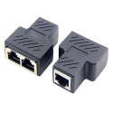 Barel RJ45 LAN Ethernet Network Connector Splitter 1 to 2