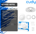 Cudy AP3000 Ceiling/Wall mount Wireless Access Point AX3000 dual band Router WIFI6