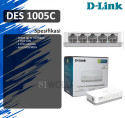 Switch/Hub DLink DES1005C 5 Port 10/100Mbps - unmanaged