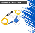 Fiber Optic Module PLC Splitter 1x2 SC/UPC 3.0mm