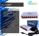 Desktop Switch HSAirpo SG108P 10/100/1000Mbps 8 PORT - PoE Support