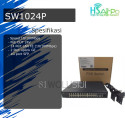 HSAirpo SW1024P 24FE PoE Switch 2GE + 1G SFP uplink metal case