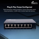 HSAirpo SW108T 8 port LAN Switch/Hub 10/100Mbps Fast Ethernet Metal Case
