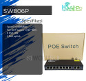 8 Port PoE Injector Switch HSAirpo SW806P 10/100Mbps