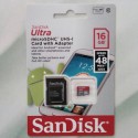 SanDisk Micro SDHC 16GB Class 10 + Adapter