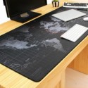 Mouse Pad Gaming XL Desk Mat Motif Peta Dunia 300 x 800 mm
