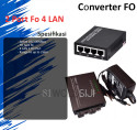 Top Seller - Converter 2 Port FO 4 Port LAN 10/100M Fiber Optic