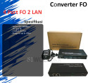 Converter 4 Port FO to 2 Port LAN 10/100Mbps Base Fast Ethernet Fiber Optic