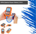 OPM Optical Power Meter Fiber Optik - FO/LAN Tester 3 IN 1