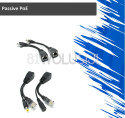 Passive PoE (Power Over Ethernet) Cable with Male & Female Power Plug