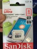 MicroSD Sandisk 8GB Speed 48Mbps