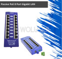 Passive PoE injector 8 Port Gigabit LAN / Gigabit PoE Injektor