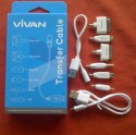 Kabel + Konektor set powerbank Vivan